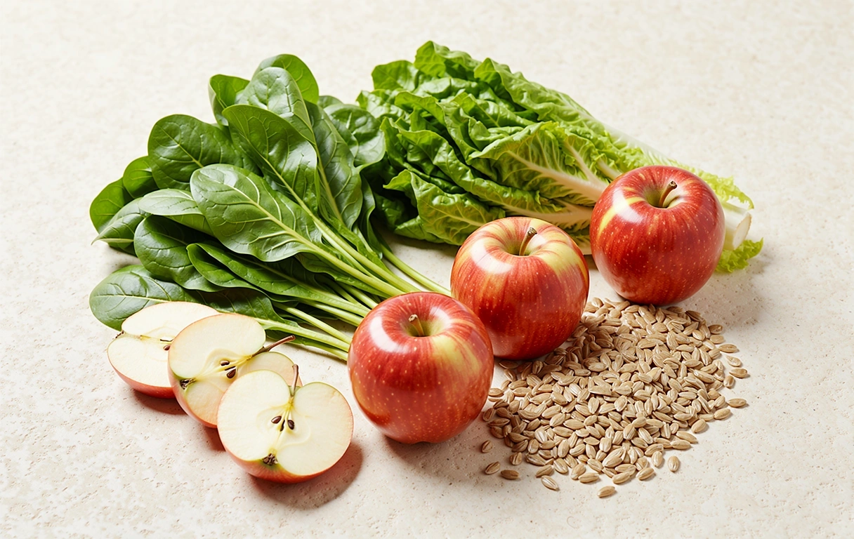 Ingredientes frescos y naturales representativos de la filosofía NutriVida